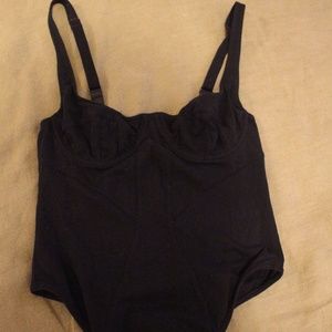 Urban Outfitter "Out from Under" Black Bustier Body Suit